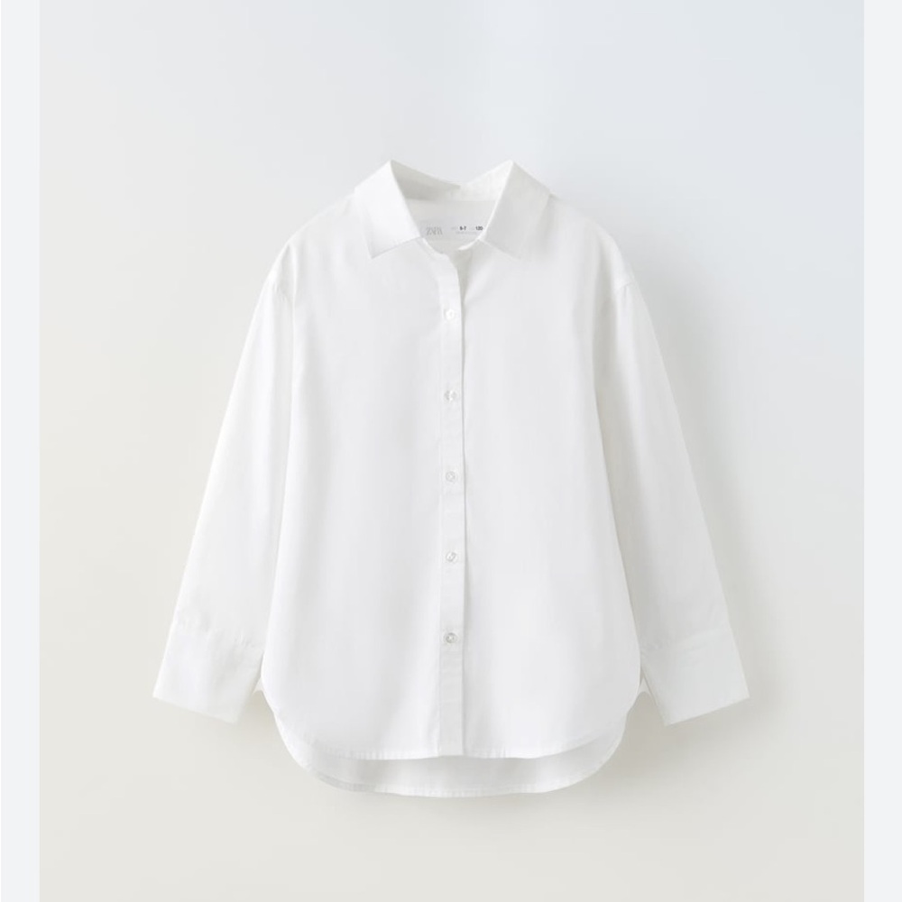 NWT Zara girls poplin shirt